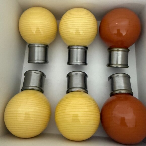 IKEA - Deci - vintage porcelain finials - set of 6 - Picture 3 of 4